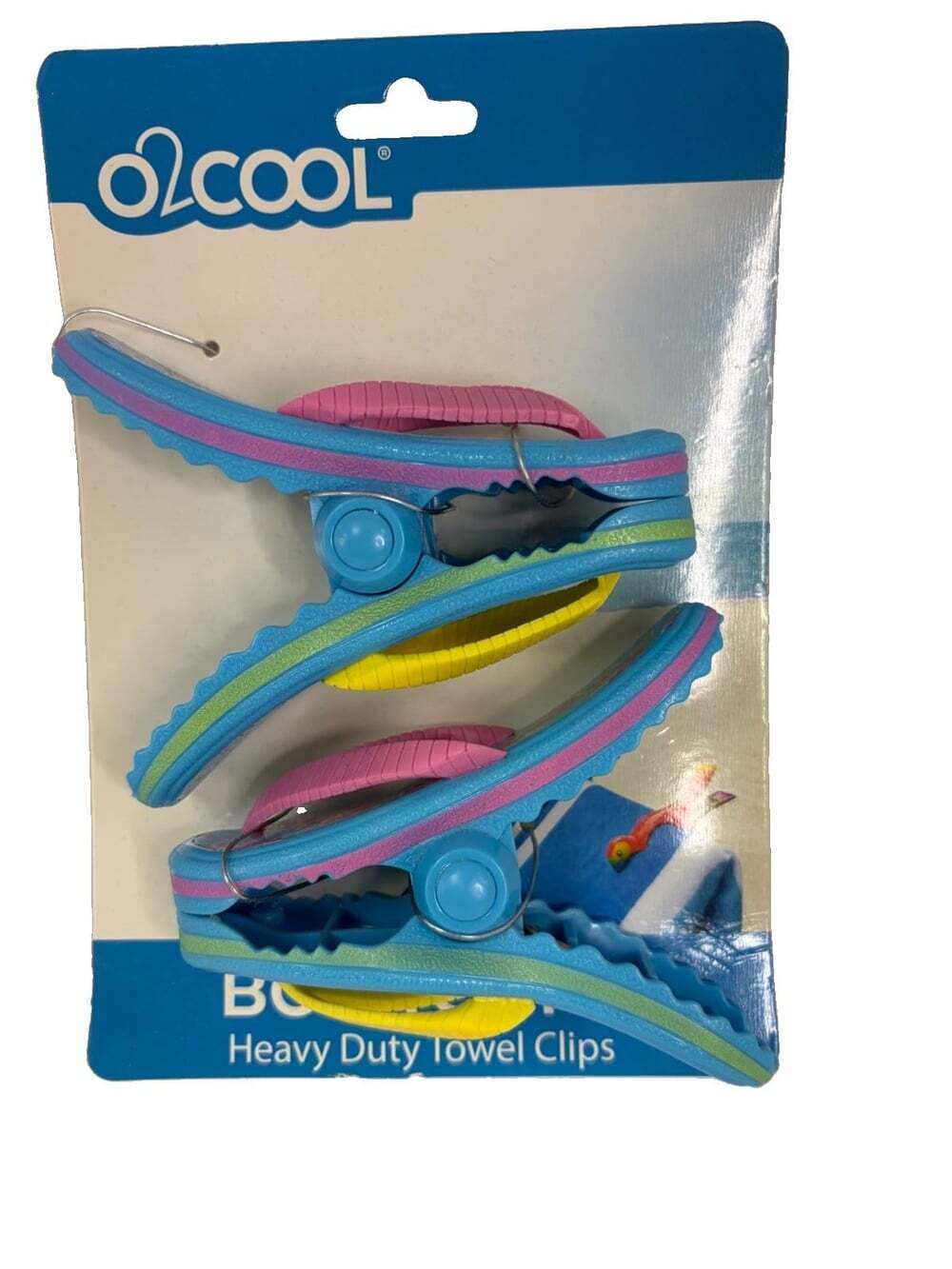 O2 COOL Boca Beach Towel Clips keeps towel in place